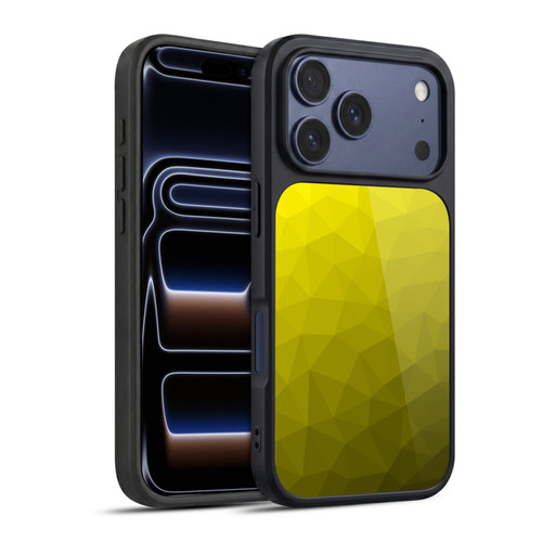 PLdesign Geometric Patterns Yellow Gradient Mesh Gel Armour Case For Apple iPhone 17 Pro