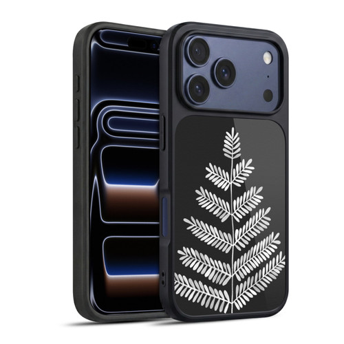 Cat Coquillette Nature Leaflets Black Gel Armour Case For Apple iPhone 17 Pro