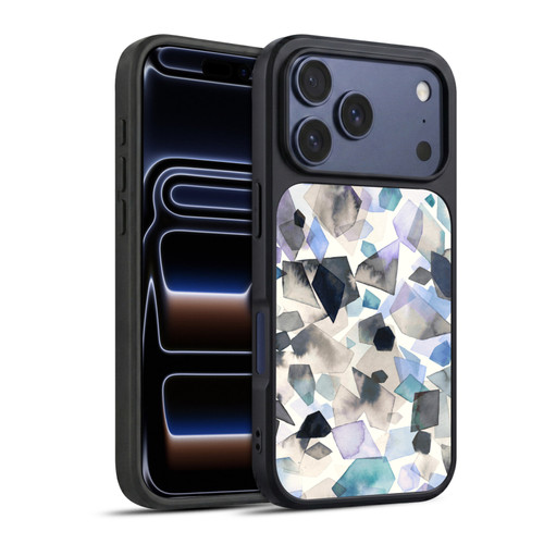 Ninola Pattern Abstract Crystals Blue Gel Armour Case For Apple iPhone 17 Pro