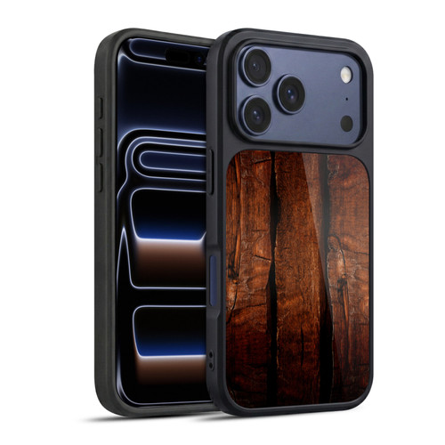 PLdesign Wood Prints Brown Rustic Ombre Gel Armour Case For Apple iPhone 17 Pro
