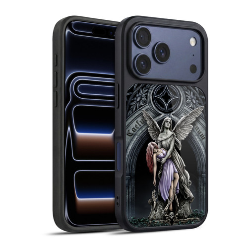 Sarah Richter Gothic Stone Angel With Skull Gel Armour Case For Apple iPhone 17 Pro