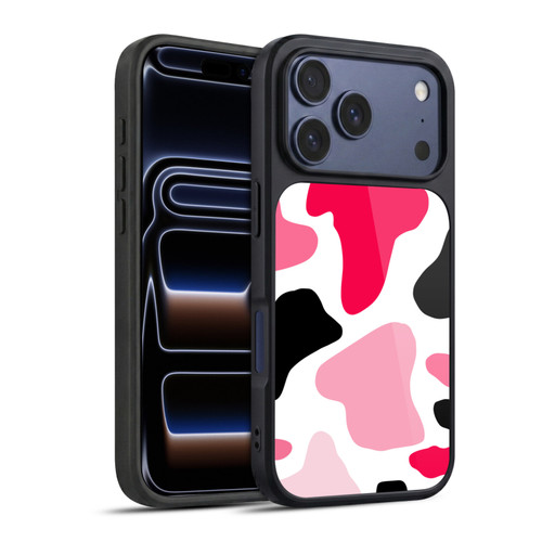 Grace Illustration Cow Prints Pink Gel Armour Case For Apple iPhone 17 Pro