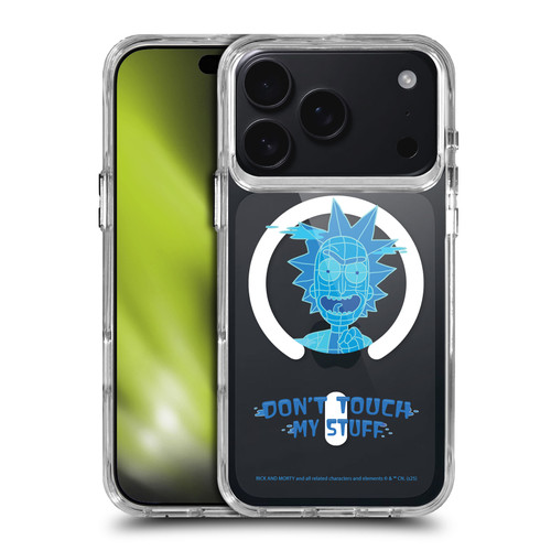 Rick And Morty Character Art Don't Touch My Stuff SHOCKPROOF BUMPER CASE COMPATIBLE WITH Apple iPhone 17 Pro & MAGSAFE