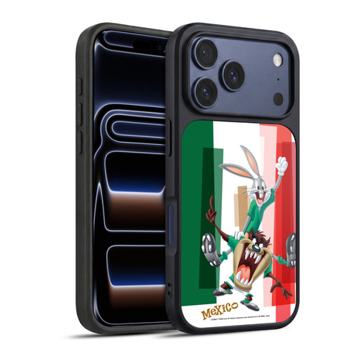 Looney Tunes Flag Graphics Mexico Taz & Bugs Bunny Gel Armour Case For Apple iPhone 17 Pro