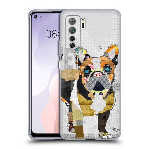 Michel Keck Dogs 4 French Bulldog Soft Gel Case for Huawei Nova 7 SE/P40 Lite 5G