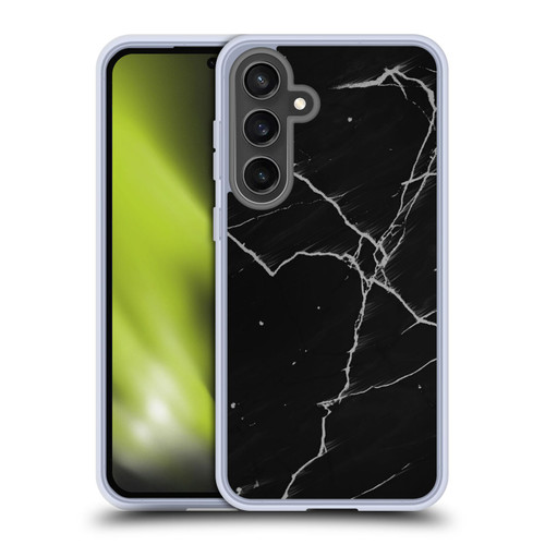 Alyn Spiller Marble Black Soft Gel Case for Samsung Galaxy S24 FE & MagSafe