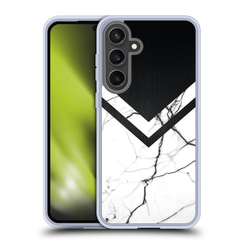 Alyn Spiller Marble Half Cut Soft Gel Case for Samsung Galaxy S24 FE & MagSafe