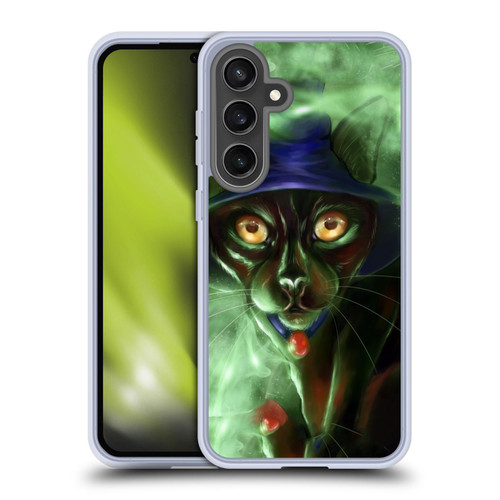Ash Evans Black Cats Conjuring Magic Soft Gel Case for Samsung Galaxy S24 FE & MagSafe