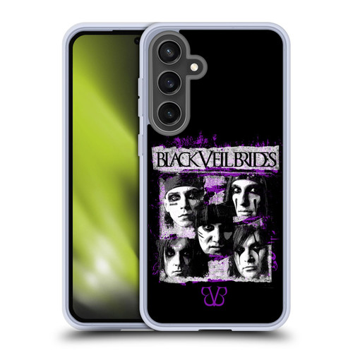Black Veil Brides Band Art Grunge Faces Soft Gel Case for Samsung Galaxy S24 FE & MagSafe