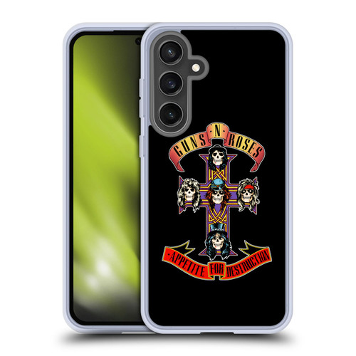 Guns N' Roses Key Art Appetite For Destruction Soft Gel Case for Samsung Galaxy S24 FE & MagSafe
