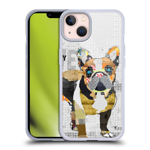 Michel Keck Dogs 4 French Bulldog Soft Gel Case for Apple iPhone 13