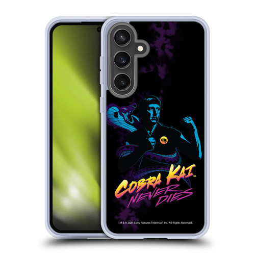 Cobra Kai Key Art Johnny Lawrence Never Dies Soft Gel Case for Samsung Galaxy S24 FE & MagSafe