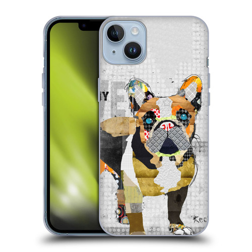 Michel Keck Dogs 4 French Bulldog Soft Gel Case for Apple iPhone 14 Plus