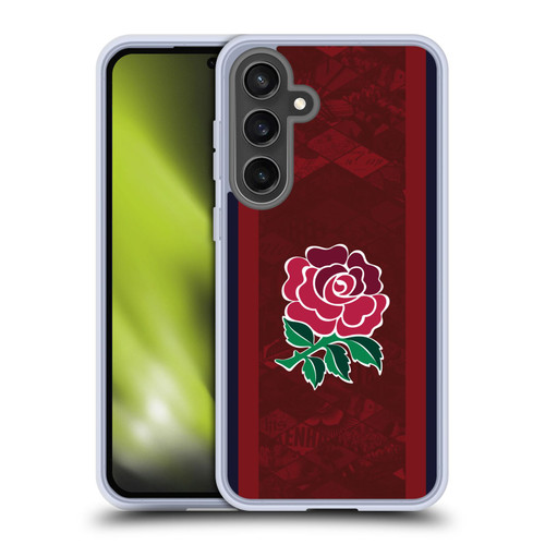 England Rugby Union 2024/25 Crest Kit Alternate Soft Gel Case for Samsung Galaxy S24 FE & MagSafe