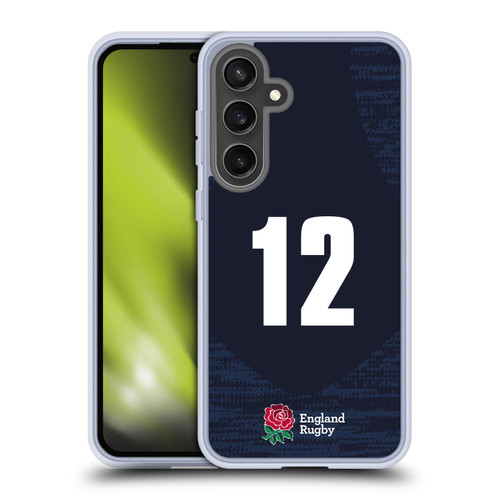 England Rugby Union 2020/21 Players Away Kit Position 12 Soft Gel Case for Samsung Galaxy S24 FE & MagSafe