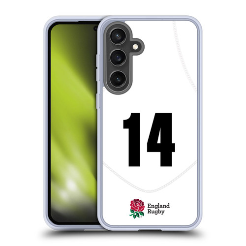 England Rugby Union 2020/21 Players Home Kit Position 14 Soft Gel Case for Samsung Galaxy S24 FE & MagSafe