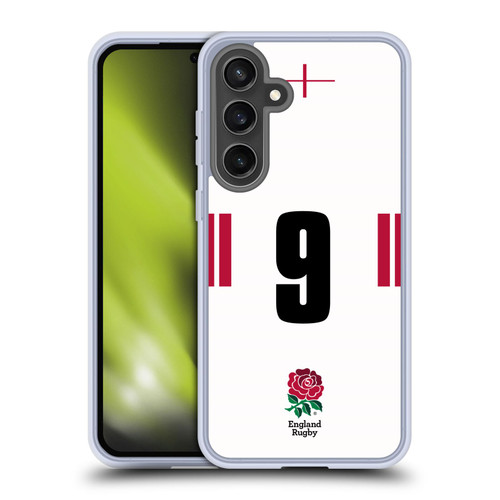 England Rugby Union 2022/23 Players Home Kit Position 9 Soft Gel Case for Samsung Galaxy S24 FE & MagSafe