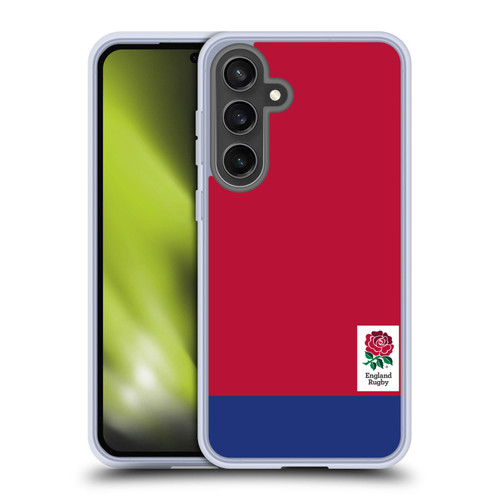 England Rugby Union 2016/17 The Rose Colour Block Soft Gel Case for Samsung Galaxy S24 FE & MagSafe