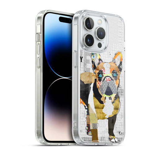 Michel Keck Dogs 4 French Bulldog Soft Gel Case for Apple iPhone 14 Pro & MagSafe