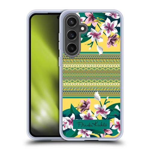 Frida Kahlo Flowers Tribal Plumeria Soft Gel Case for Samsung Galaxy S24 FE & MagSafe