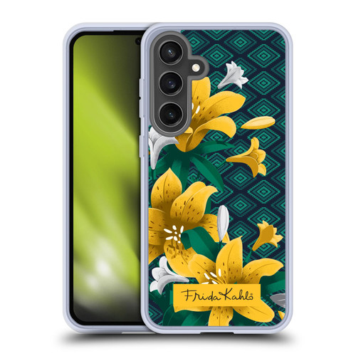 Frida Kahlo Flowers Yellow Lilies Soft Gel Case for Samsung Galaxy S24 FE & MagSafe