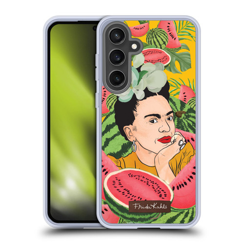 Frida Kahlo Portrait 3 Watermelon Soft Gel Case for Samsung Galaxy S24 FE & MagSafe