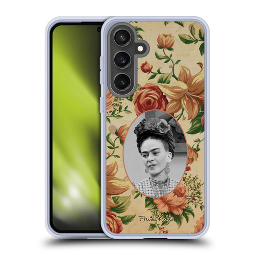 Frida Kahlo Portraits And Quotes Floral Soft Gel Case for Samsung Galaxy S24 FE & MagSafe