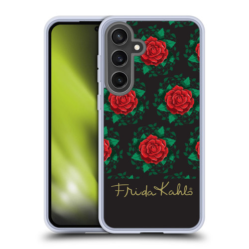 Frida Kahlo Roses Leafy Soft Gel Case for Samsung Galaxy S24 FE & MagSafe