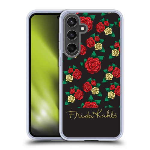 Frida Kahlo Roses Pattern Soft Gel Case for Samsung Galaxy S24 FE & MagSafe