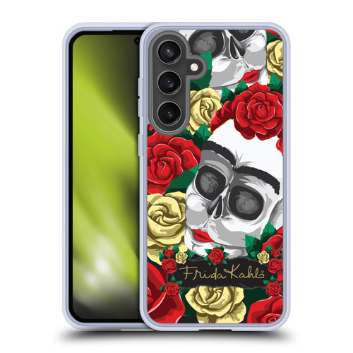 Frida Kahlo Roses Pair Skull Soft Gel Case for Samsung Galaxy S24 FE & MagSafe
