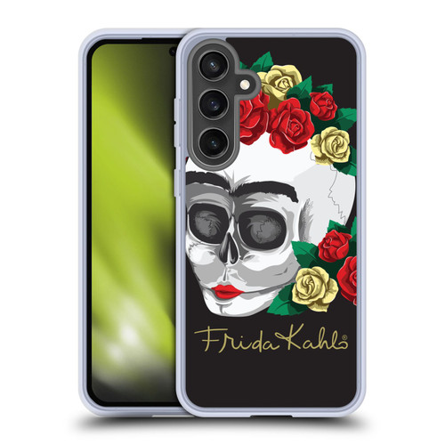 Frida Kahlo Roses Skull Soft Gel Case for Samsung Galaxy S24 FE & MagSafe