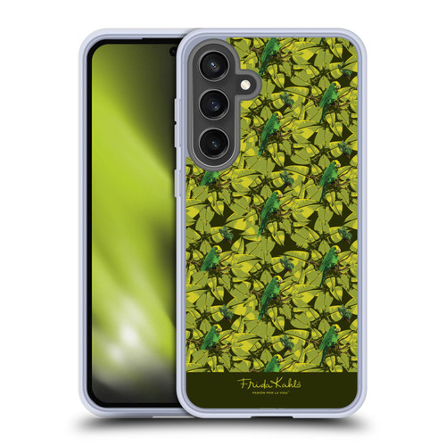 Frida Kahlo Tropical Bird Pattern Soft Gel Case for Samsung Galaxy S24 FE & MagSafe