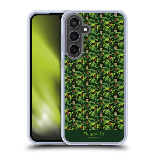 Frida Kahlo Tropical Monkey Pattern Soft Gel Case for Samsung Galaxy S24 FE & MagSafe