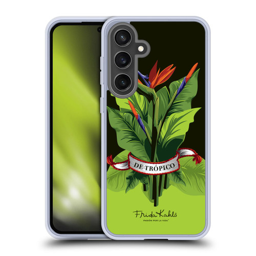 Frida Kahlo Tropical Ribbon Soft Gel Case for Samsung Galaxy S24 FE & MagSafe