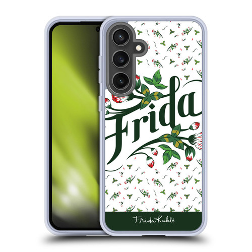 Frida Kahlo Typography Floral Soft Gel Case for Samsung Galaxy S24 FE & MagSafe