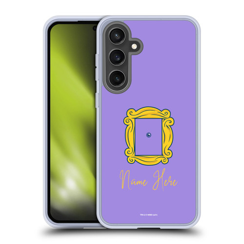 Custom Customised Personalised Friends TV Show Art Peephole And Print Name Soft Gel Case for Samsung Galaxy S24 FE