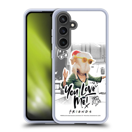 Friends TV Show Doodle Art You Love Me Soft Gel Case for Samsung Galaxy S24 FE & MagSafe
