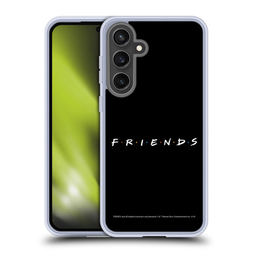 Friends TV Show Logos Black Soft Gel Case for Samsung Galaxy S24 FE & MagSafe