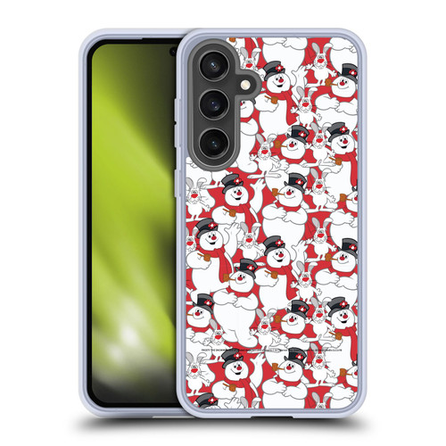 Frosty the Snowman Movie Patterns Pattern 4 Soft Gel Case for Samsung Galaxy S24 FE & MagSafe