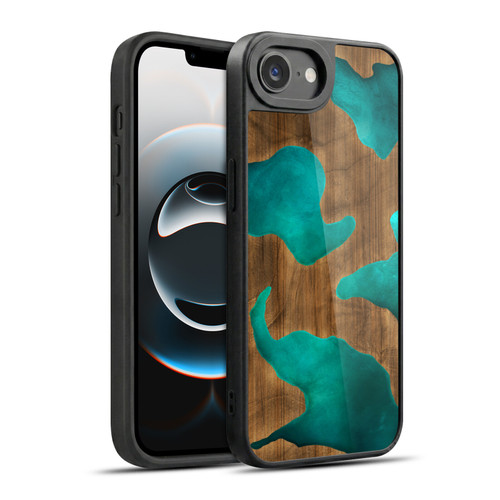 Alyn Spiller Wood & Resin Aqua Gel Armour Case For Apple iPhone 16e / Apple iPhone 17e
