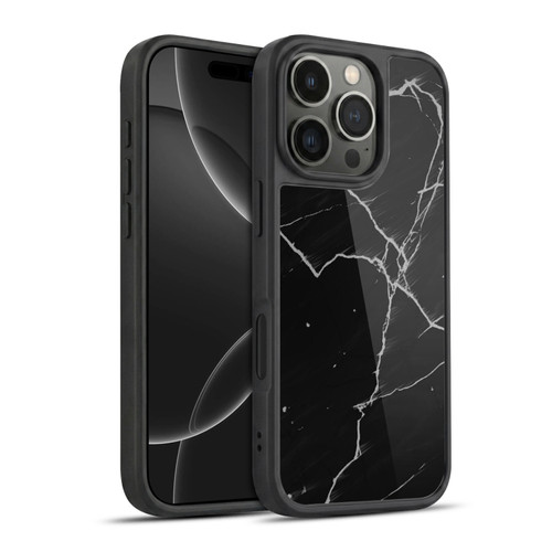 Alyn Spiller Marble Black Gel Armour Case For Apple iPhone 16 Pro
