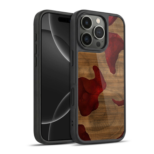 Alyn Spiller Wood & Resin Fire Gel Armour Case For Apple iPhone 16 Pro
