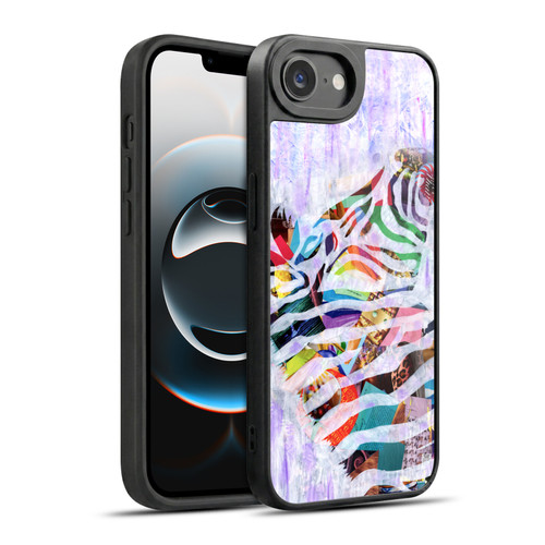 Artpoptart Animals Purple Zebra Gel Armour Case For Apple iPhone 16e / Apple iPhone 17e