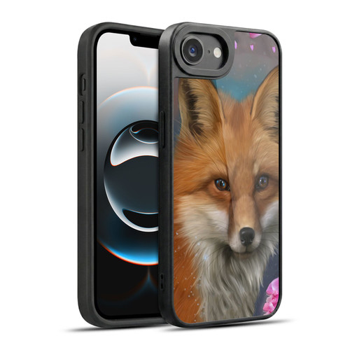 Ash Evans Animals Fox Peonies Gel Armour Case For Apple iPhone 16e / Apple iPhone 17e