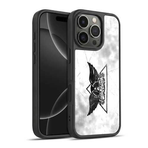 Aerosmith Black And White Triangle Winged Logo Gel Armour Case For Apple iPhone 16 Pro
