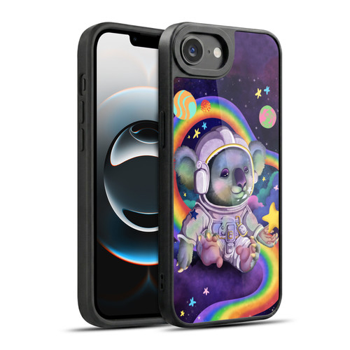 Carla Morrow Rainbow Animals Koala In Space Gel Armour Case For Apple iPhone 16e / Apple iPhone 17e