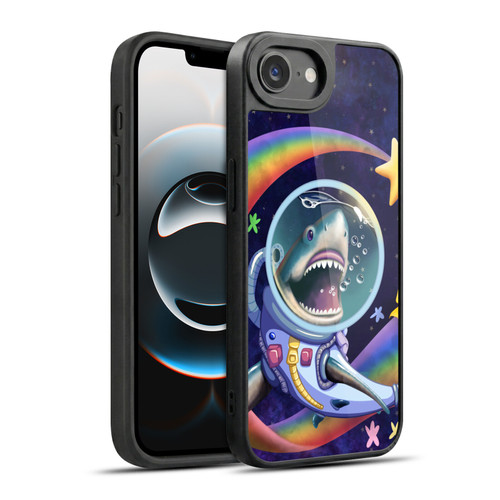 Carla Morrow Rainbow Animals Shark & Fish In Space Gel Armour Case For Apple iPhone 16e / Apple iPhone 17e