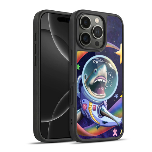 Carla Morrow Rainbow Animals Shark & Fish In Space Gel Armour Case For Apple iPhone 16 Pro