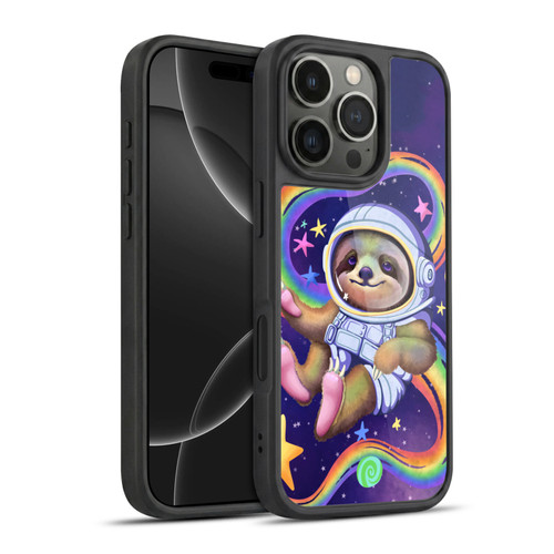 Carla Morrow Rainbow Animals Sloth Wearing A Space Suit Gel Armour Case For Apple iPhone 16 Pro