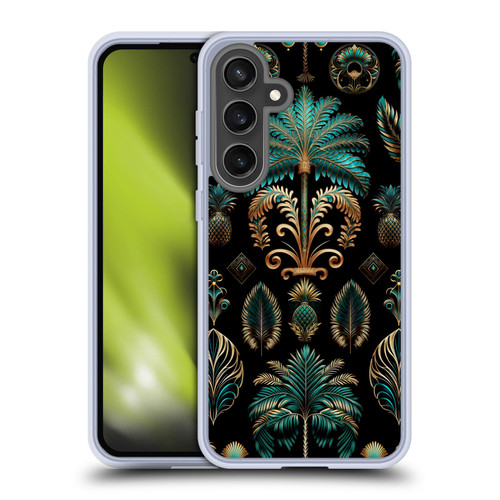 LebensArt Mix Art Art Deco Gold Teal Kopie Soft Gel Case for Samsung Galaxy S24 FE & MagSafe